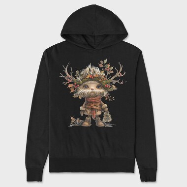 Christmas Elf Mistletoe, Hanorac Oversize Barbati (Unisex)