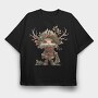 Christmas Elf Mistletoe, Tricou Oversize Barbati (Unisex)