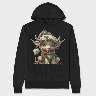 Christmas Elf Snowman, Hanorac Oversize Barbati (Unisex)