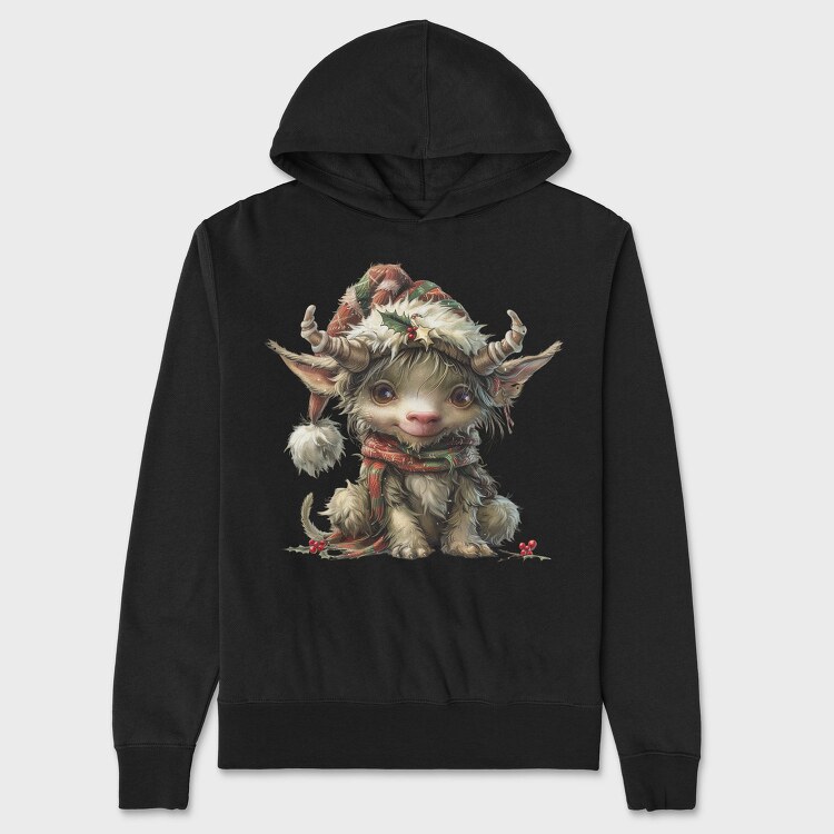 Christmas Elf Snowman, Hanorac Oversize Barbati (Unisex)
