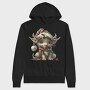 Christmas Elf Snowman, Hanorac Oversize Barbati (Unisex)