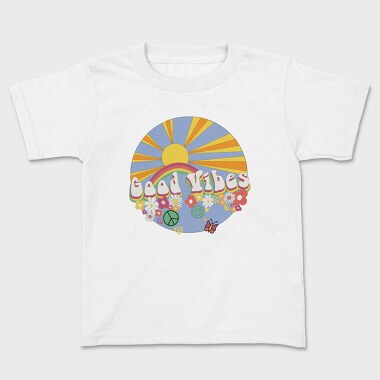 Good Vibes Flower Power, Tricou Copii