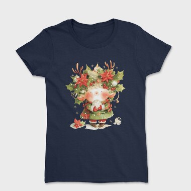 Christmas Elf Wreath, Tricou Femei