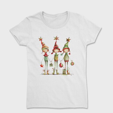 Christmas Elves Gifts, Tricou Femei