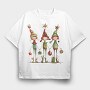 Christmas Elves Gifts, Tricou Oversize Barbati (Unisex)