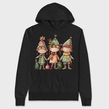 Christmas Elves Hats, Hanorac Oversize Barbati (Unisex)