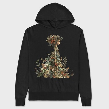Christmas Enchanted Garden, Hanorac Oversize Barbati (Unisex)