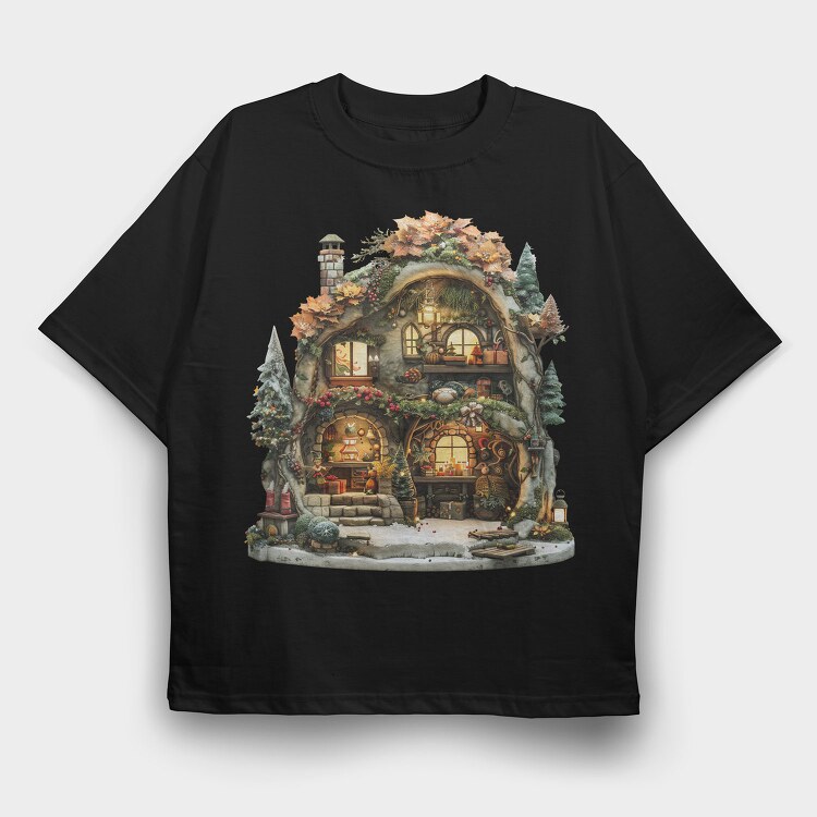 Christmas Fairy Grotto, Tricou Oversize Barbati (Unisex)