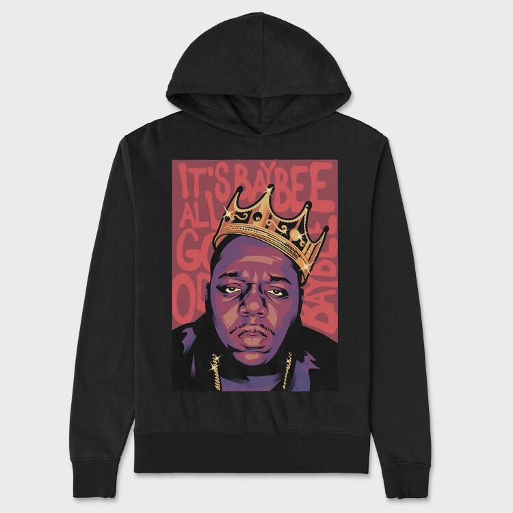 Biggie Crown Baby, Hanorac Oversize Barbati (Unisex)