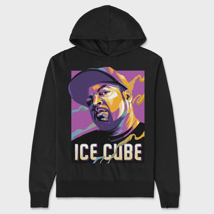 Ice Cube Icon, Hanorac Oversize Barbati (Unisex)