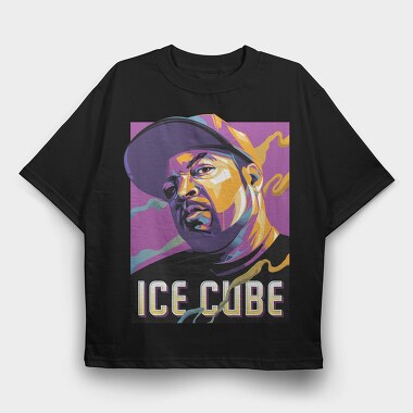 Ice Cube Icon, Tricou Oversize Barbati (Unisex)