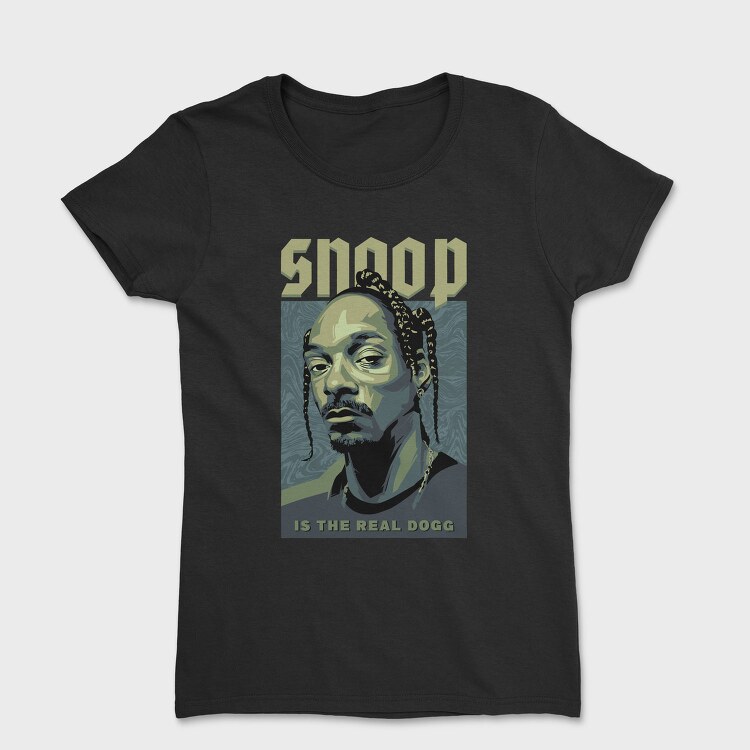Snoop Dogg Typography, Tricou Femei