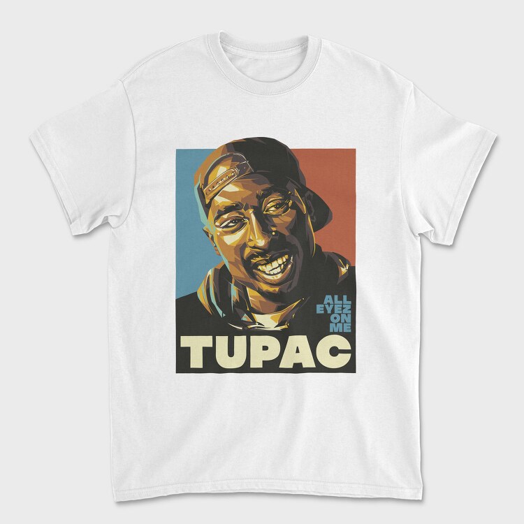 Tupac Smile Eyes, Tricou Barbati (Unisex)