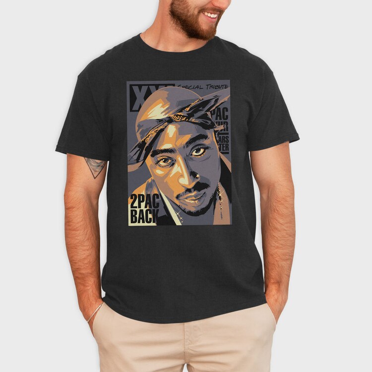 2Pac Tribute, Tricou Barbati (Unisex)