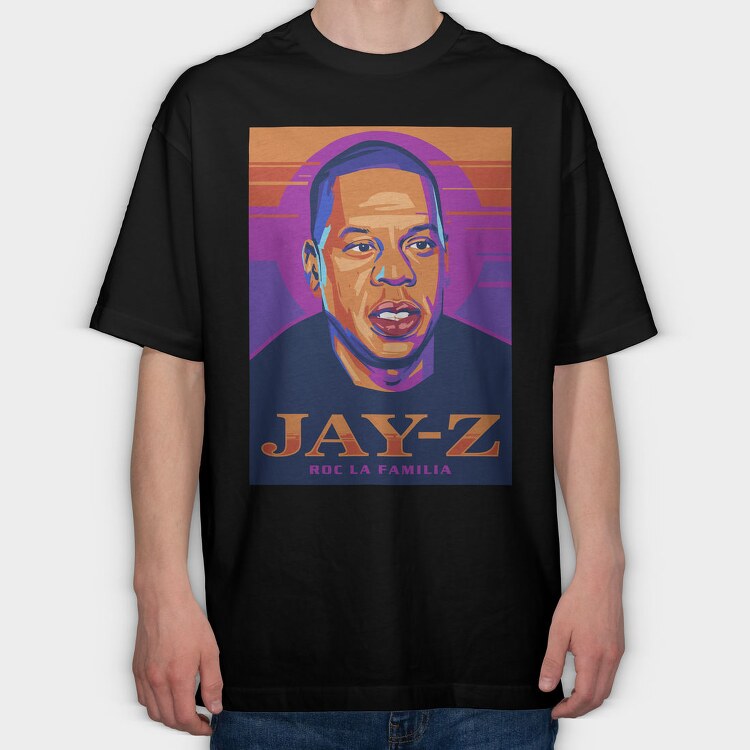 Jazzy Jay Z, Tricou Oversize Barbati (Unisex)