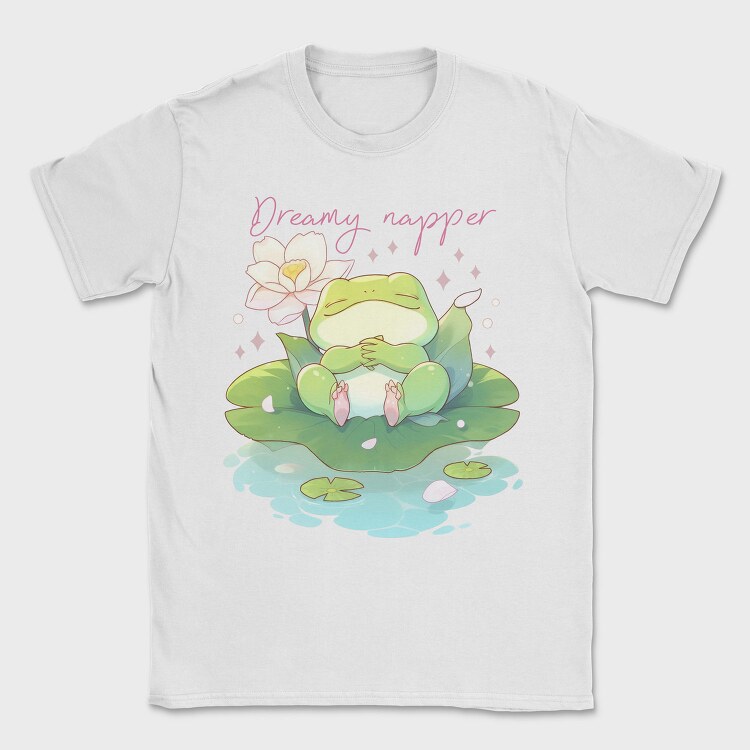 Adorable Frog Animal Dreamy Napper, Tricou Barbati (Unisex)