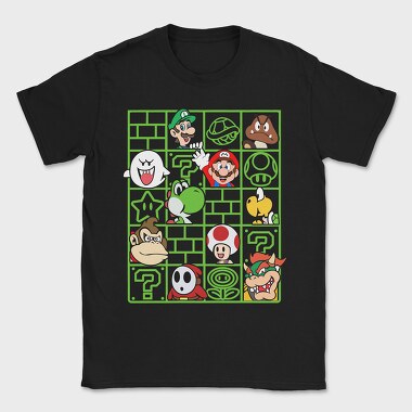 Mario Bros Streetwear, Tricou Barbati (Unisex)