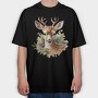 Christmas Deer 11, Tricou Oversize Barbati (Unisex)