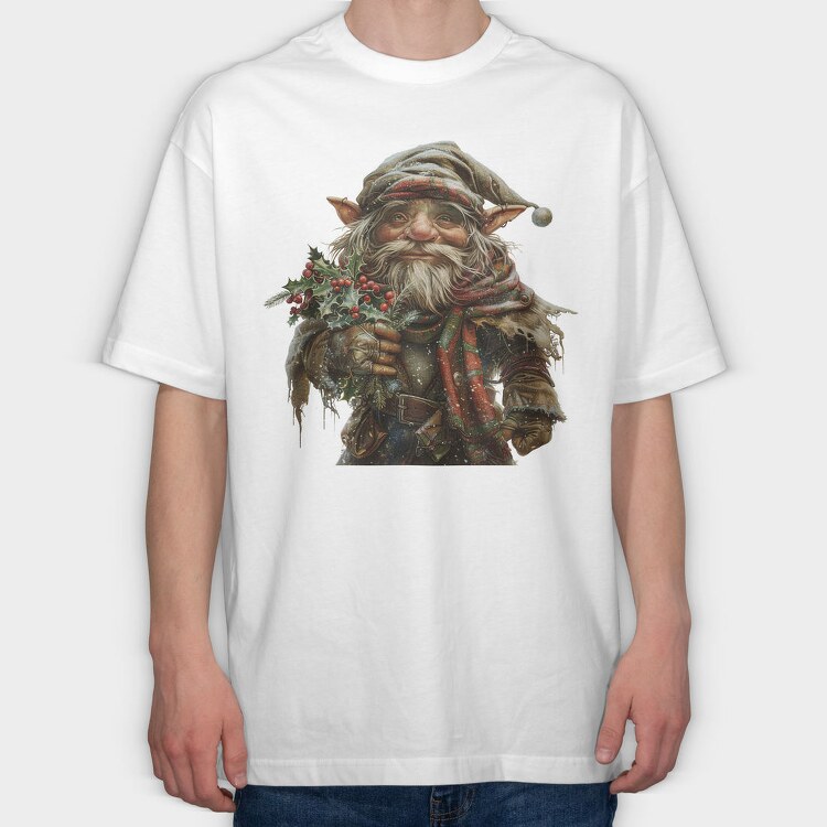 Christmas Elf Snowy, Tricou Oversize Barbati (Unisex)