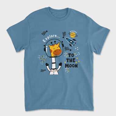 Giraffe Galaxy Explorer, Tricou Barbati (Unisex)