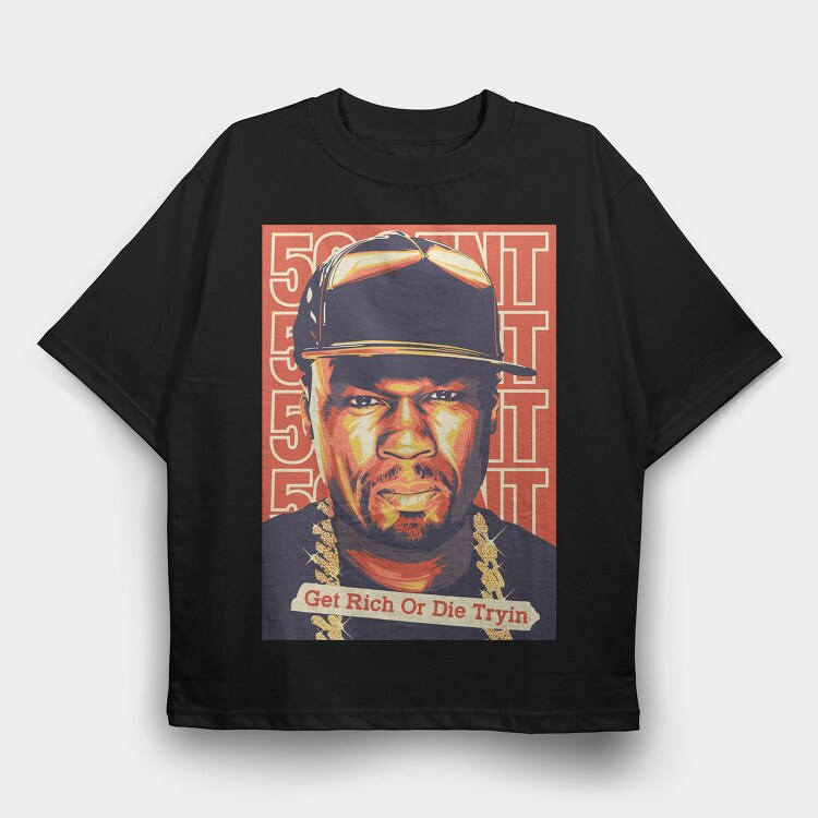 50 Cent Street, Tricou Oversize Barbati (Unisex)