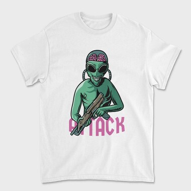 Alien Attack, Tricou Barbati (Unisex)