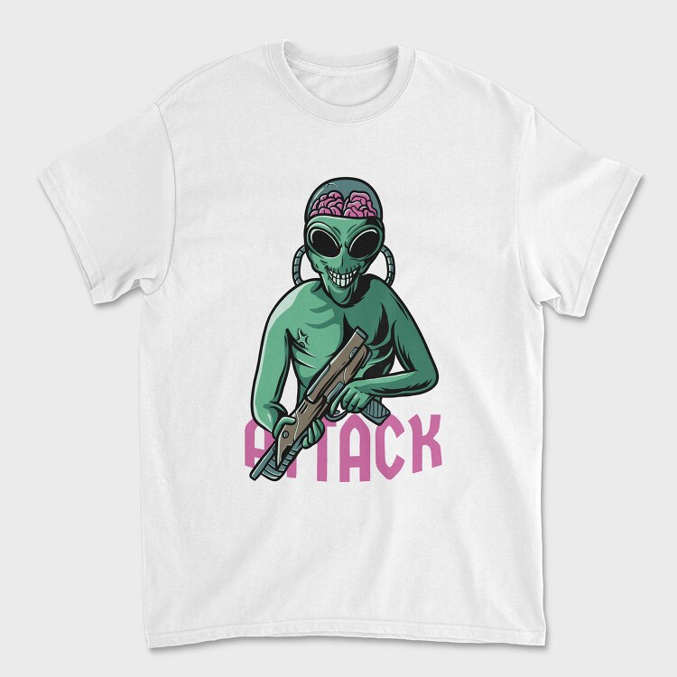 Alien Attack, Tricou Barbati (Unisex)