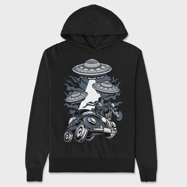 Alien Ride, Hanorac Oversize Barbati (Unisex)