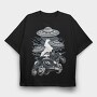 Alien Ride, Tricou Oversize Barbati (Unisex)