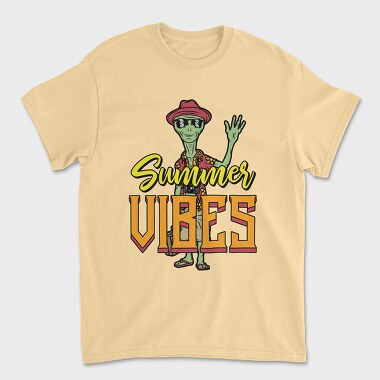 Alien Summer Vibes, Tricou Barbati (Unisex)
