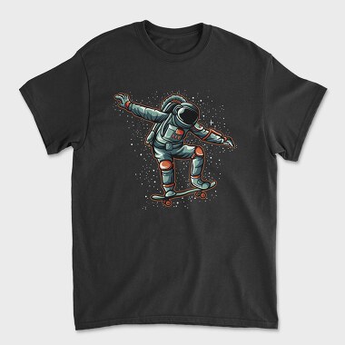 Astronaut Skateboarding, Tricou Barbati (Unisex)