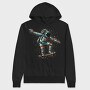 Astronaut Skateboarding, Hanorac Oversize Barbati (Unisex)