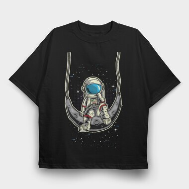 Astronaut Swing, Tricou Oversize Barbati (Unisex)