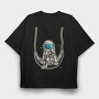 Astronaut Swing, Tricou Oversize Barbati (Unisex)