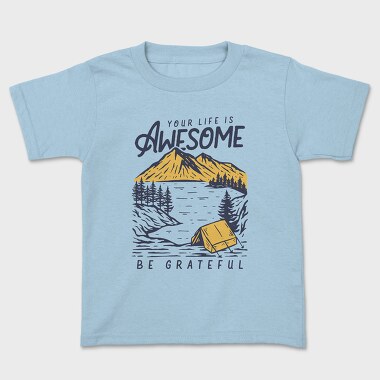 Awesome Camping Vibes, Tricou Copii