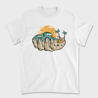 Beach Hand Tent, Tricou Barbati (Unisex)