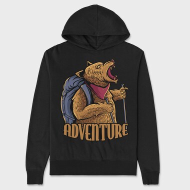 Bear Adventure Hike, Hanorac Oversize Barbati (Unisex)