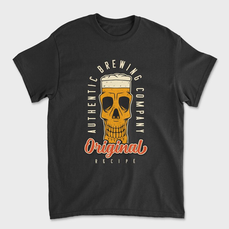 Beer Skull Original, Tricou Barbati (Unisex)