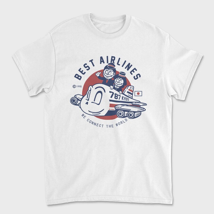 Best Airlines Kyoto, Tricou Barbati (Unisex)