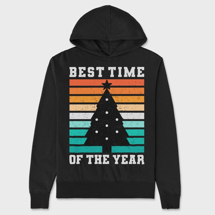 Best Time Tree, Hanorac Oversize Barbati (Unisex)