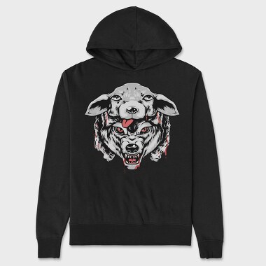 Bloody Dog Roar, Hanorac Oversize Barbati (Unisex)