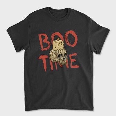Boo Time Skull, Tricou Barbati (Unisex)