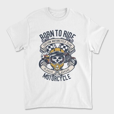 Born To Ride Custom Garage, Tricou Barbati (Unisex)