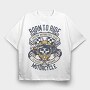 Born To Ride Custom Garage, Tricou Oversize Barbati (Unisex)