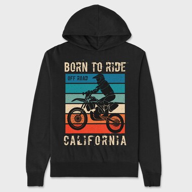 Born To Ride Off Road, Hanorac Oversize Barbati (Unisex)