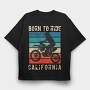 Born To Ride Off Road, Tricou Oversize Barbati (Unisex)