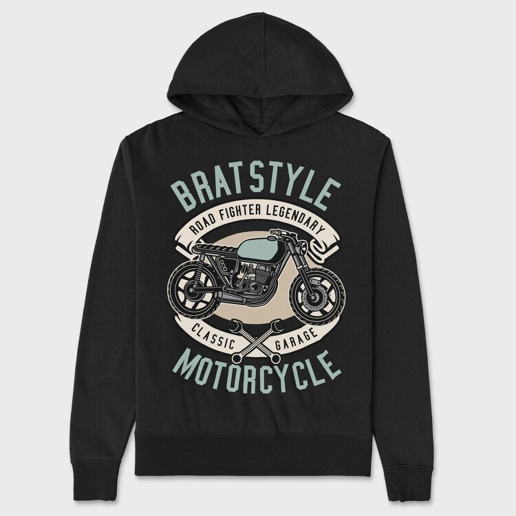Brat Style Road Fighter, Hanorac Oversize Barbati (Unisex)