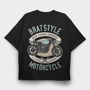 Brat Style Road Fighter, Tricou Oversize Barbati (Unisex)