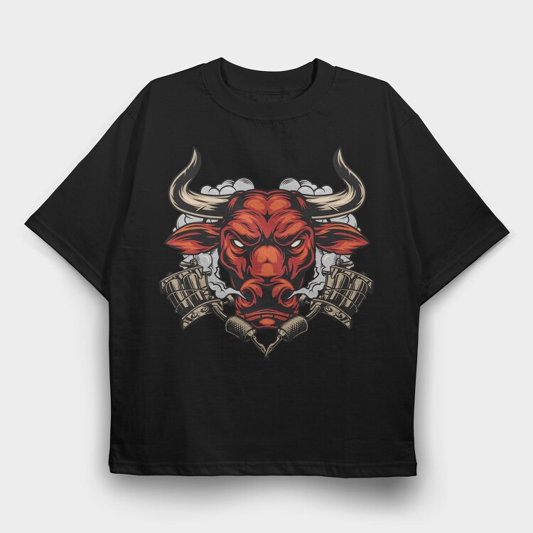 Bull Engine Roar, Tricou Oversize Barbati (Unisex)
