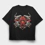Bull Engine Roar, Tricou Oversize Barbati (Unisex)